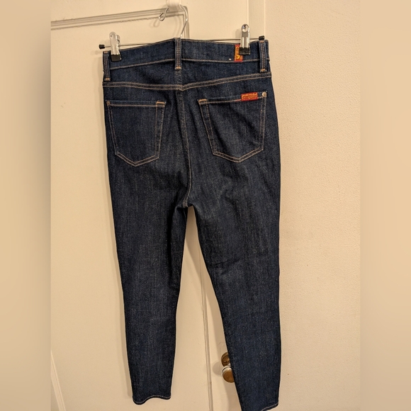 7 For All Mankind Aubrey Denim High Waisted Skinny jeans Size 26 - Picture 9 of 11